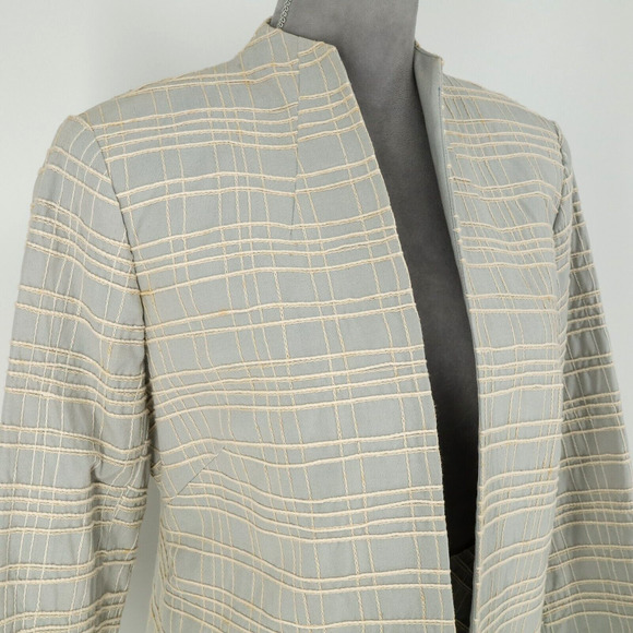 Due Per Due Skirt Suit Petites 12P Green Beige Plaid Silk Blend Lined Vintage - Picture 12 of 16